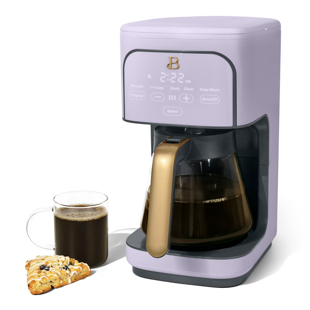 ☕ Beautiful 12 Cup Coffee Maker Programmable Lavender Drew Barrymore Timer Brew