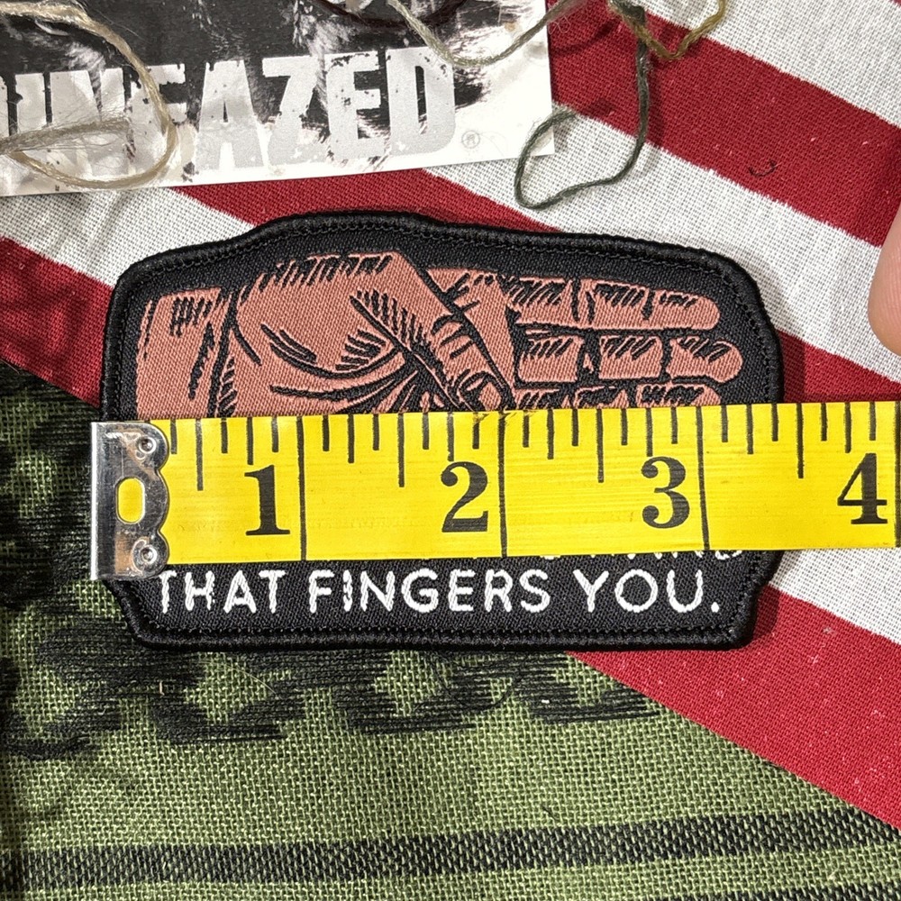 Dont Bite The Hand Tactical Hook And Loop Patch High Quality Graphic ~2x3.5