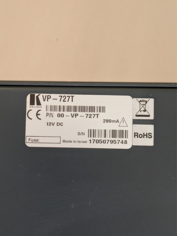 Kramer VP-727T Presentation Switcher Control Panel Remote Control Console VP-727