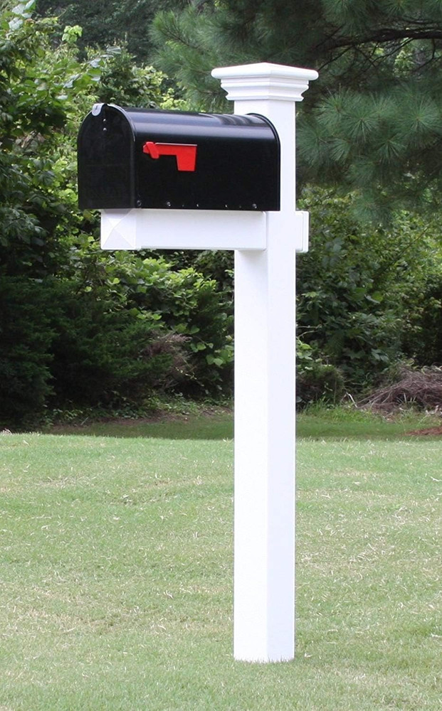 the Buchanan Vinyl/Pvc Mailbox Post (Includes Mailbox) Complete