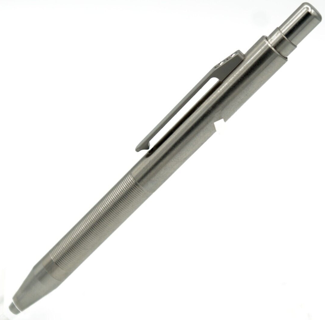 “TC4 Titanium Alloy Silver Ballpoint Pen – Premium Collectible Gift + 2 Refills