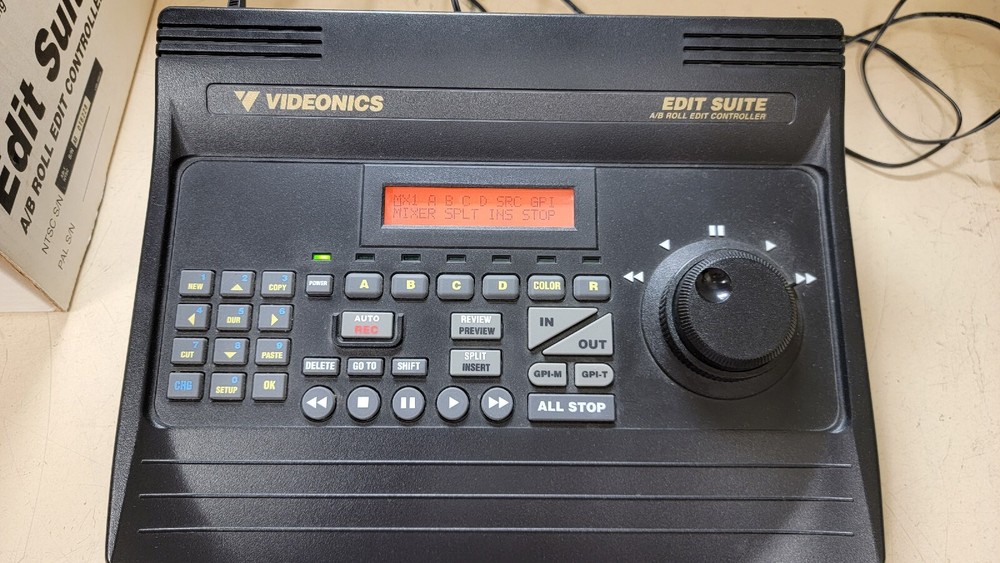 Videonics AB-1 Edit Suite A/B Roll Edit Controller w/ Power Supply, Manual, Box