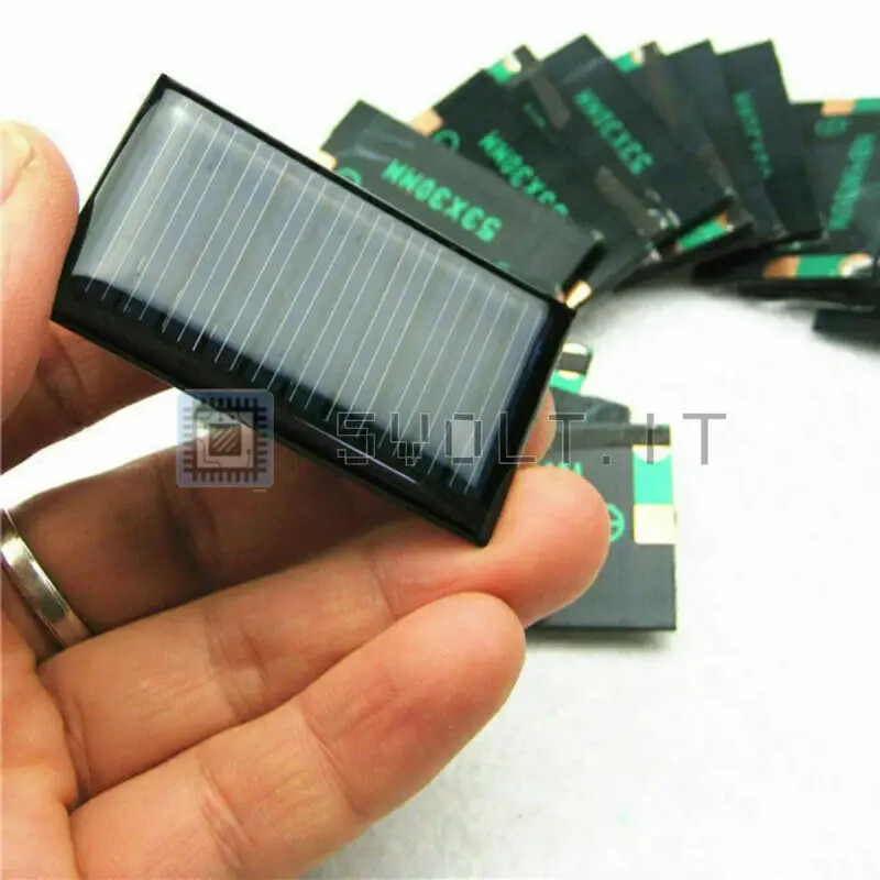 2pcs mini cell solar panel 53x30mm 30mA 5V