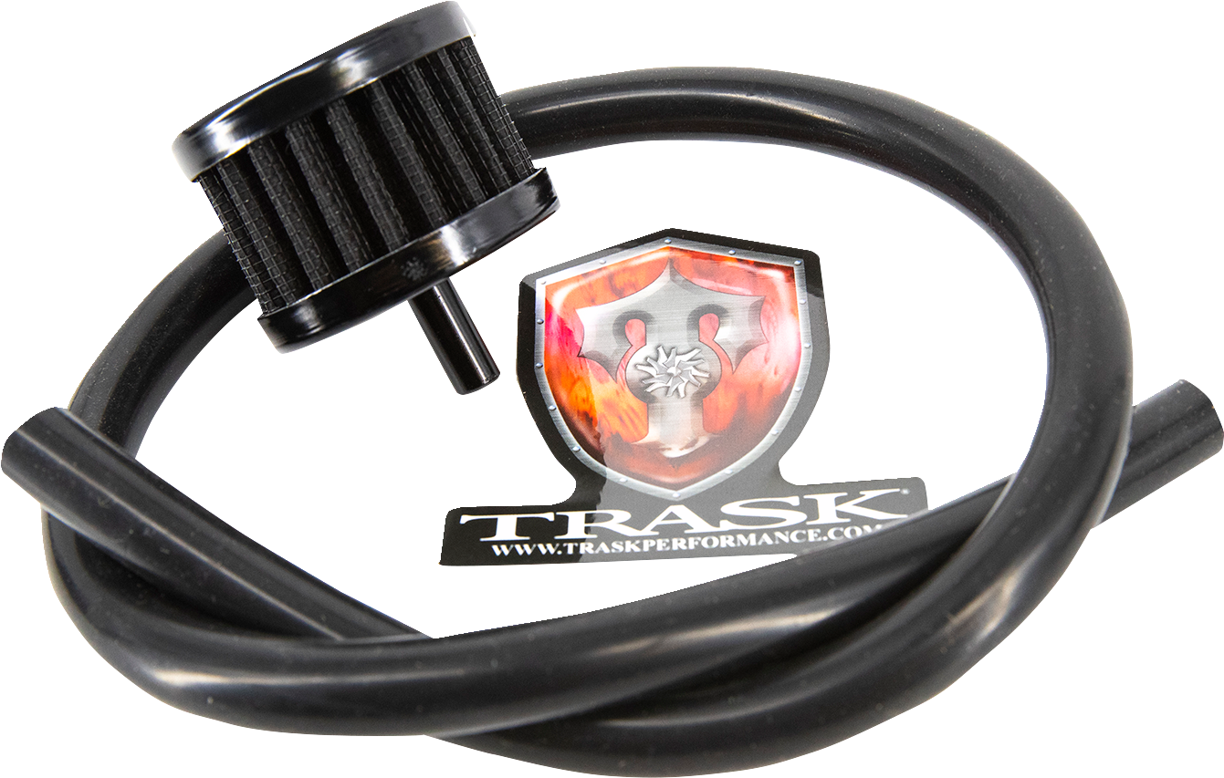 TRASK - TM-2041BK - Check M8 Vented Transmission Top Cover for Harley-Davidson S