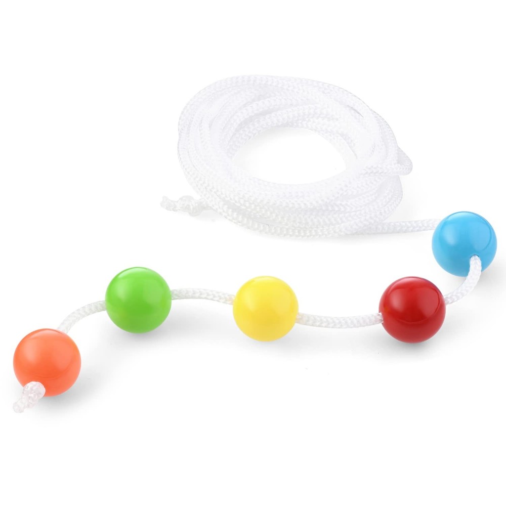 Brock String, Vision Convergence Insufficiency 6 Ft with 5 Beads, White