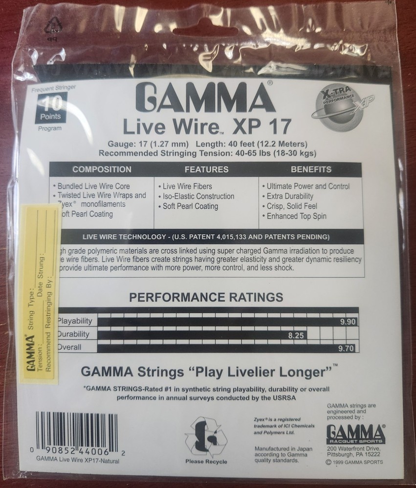 Gamma Live Wire XP 17g