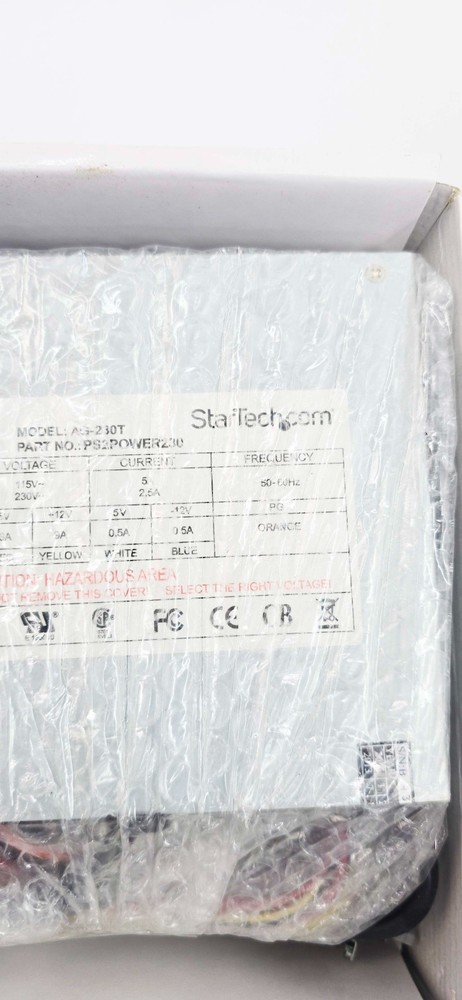 StarTech PS2PWER230 230 Watt Replacement PC Computer PS2 AT Power Supply