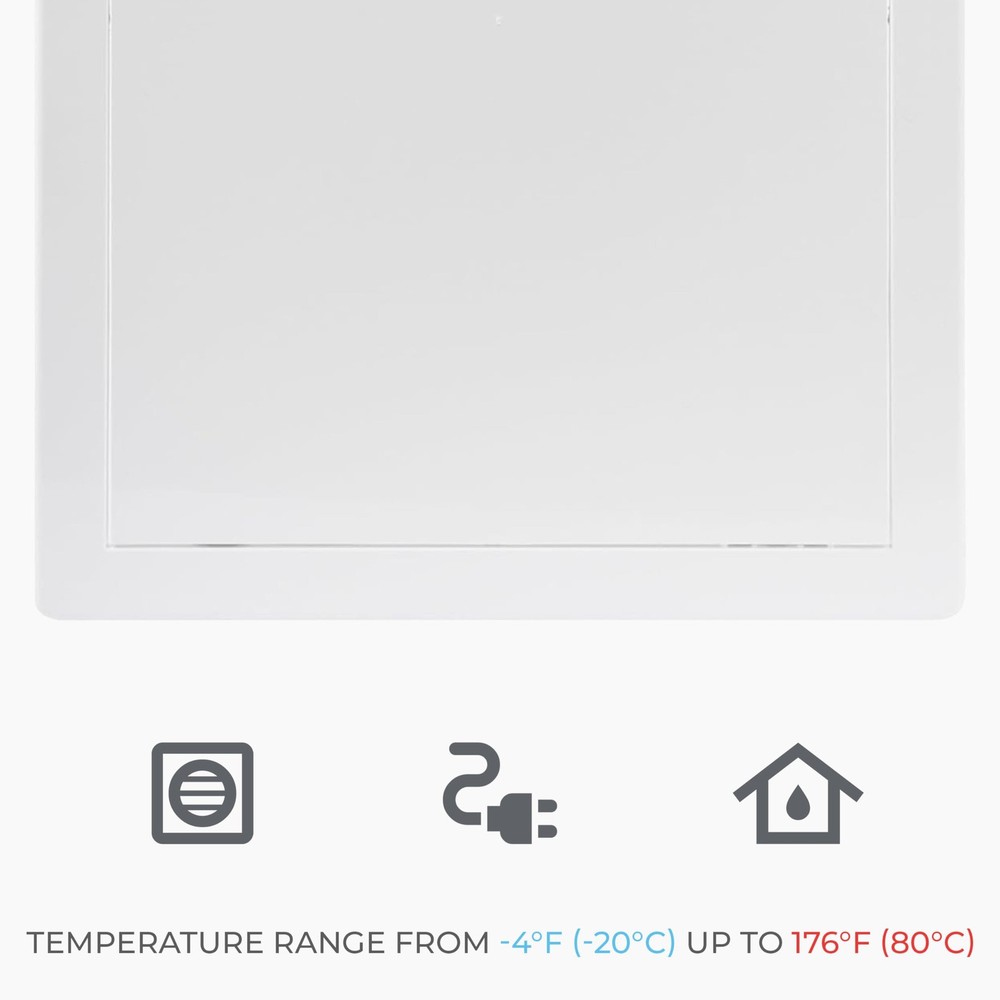 4x4 Inch White Access Panel – ABS Plastic Rectangular Wall & Ceiling Access D...