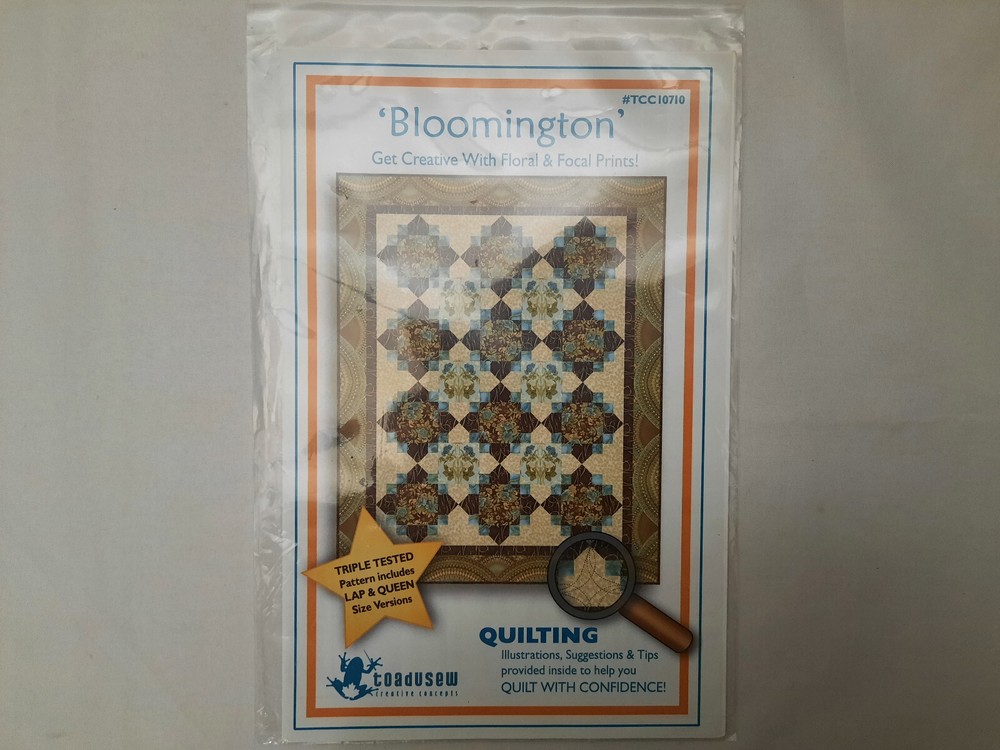 Bloomington Quilt Pattern - Toadusew #TCC10710