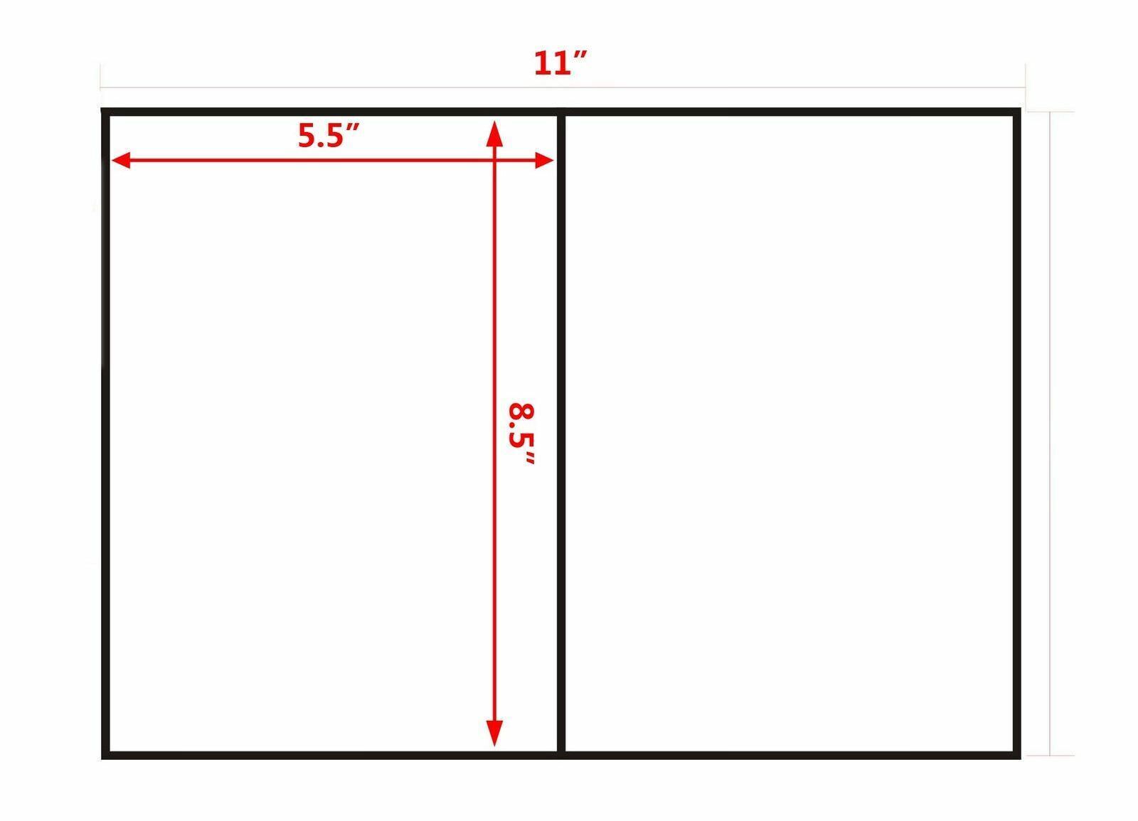 200-6000 Half Sheet 8.5x5.5 Shipping Labels Self Adhesive For inkjet laser