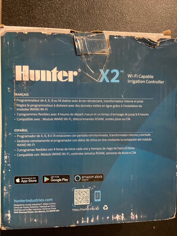 Hunter X2 4-Station Outdoor Irrigation Controller + Wi-Fi Module Combo