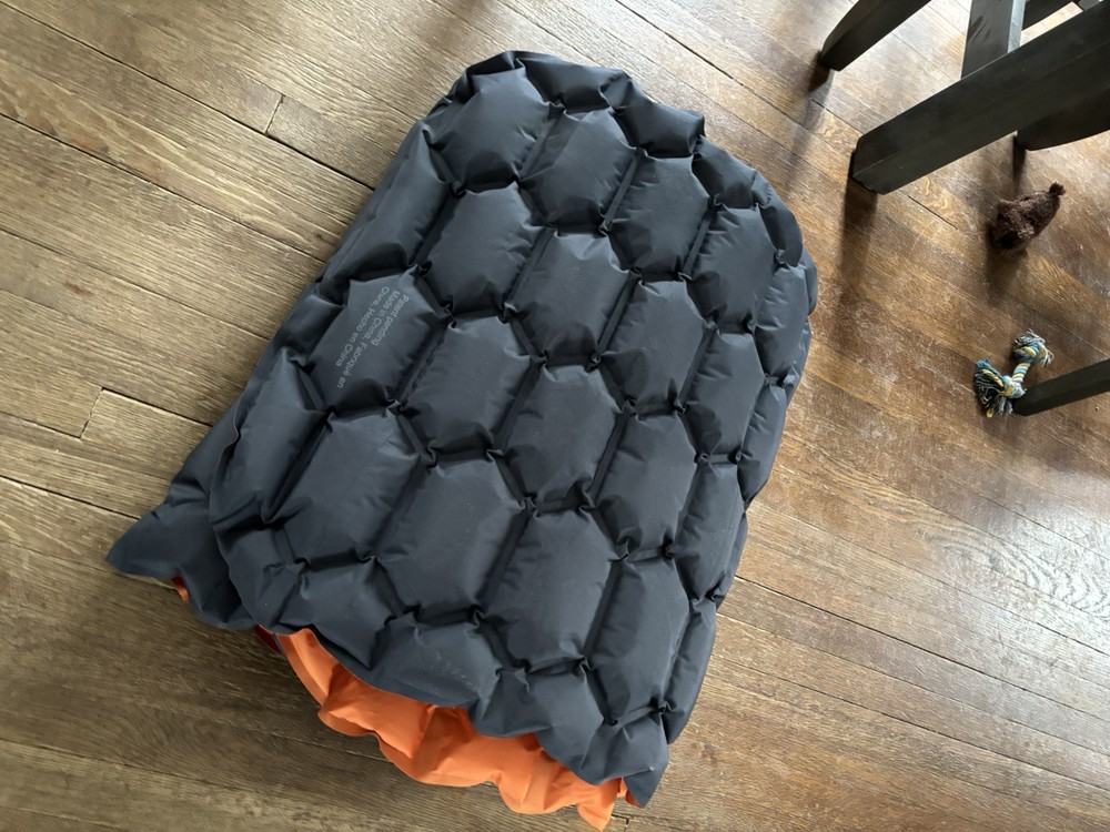 Inflatable Sleeping Pad Cascade Gray Orange Mountain Tech Never Used