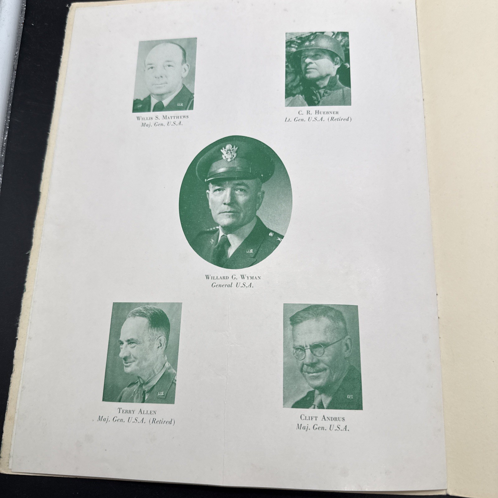 WWI 38th Annual Reunioin First 1st Infantry Division Big Red One 1956