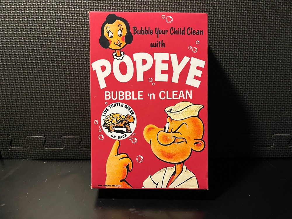 Popeye Bubble n Clean - Empty custom design display box