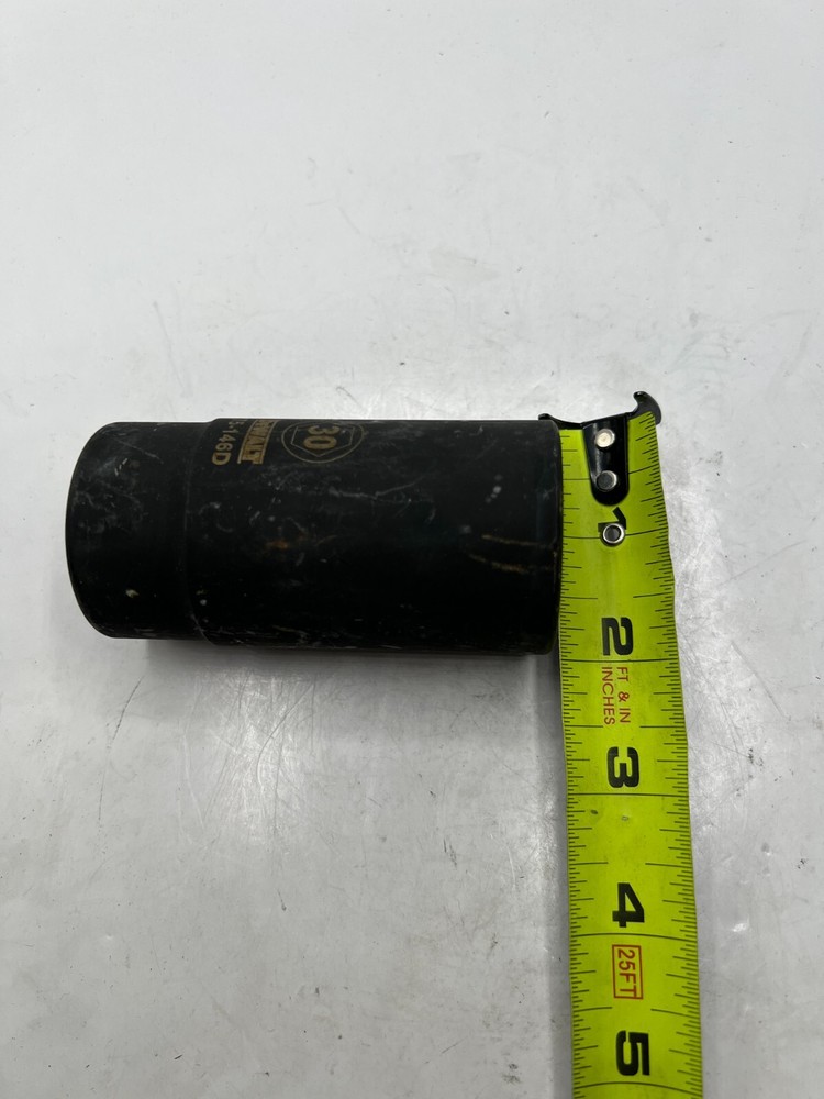 GENUINE Dewalt 75-146D Standard Impact Socket 30mm, Black