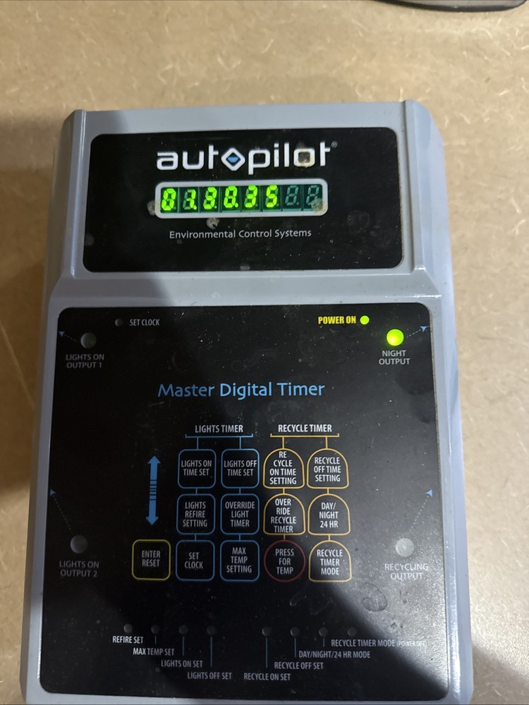 HydroFarm AutoPilot Master Digital Timer Light Environmental Control Systems