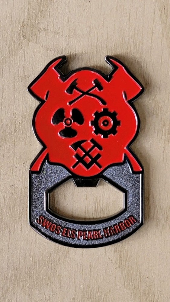 Custom Skull Fireman Bottle Cap Opener USA