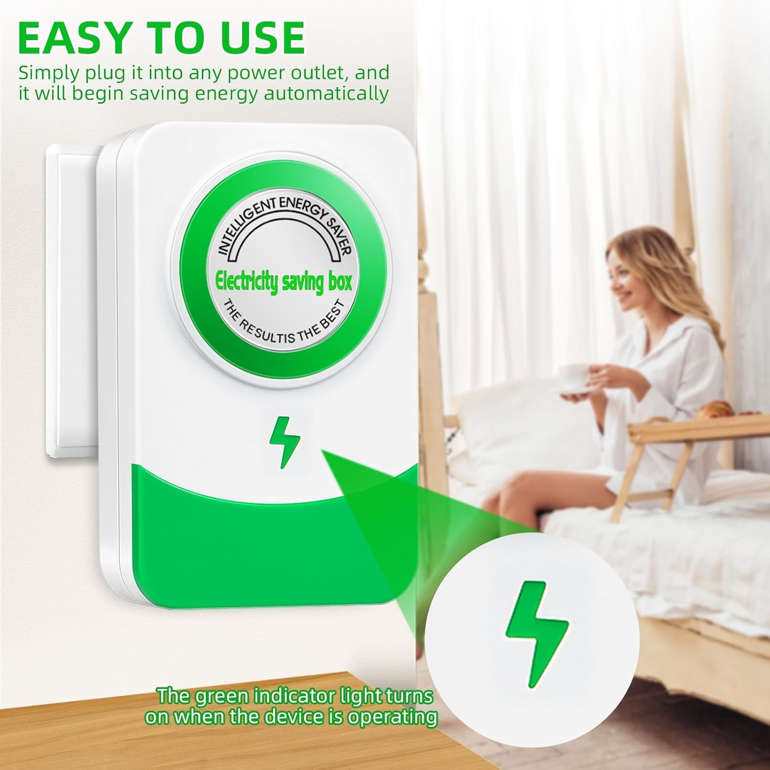2 Pack Electricity Saver Power Saving Box Energy Saver Household Device