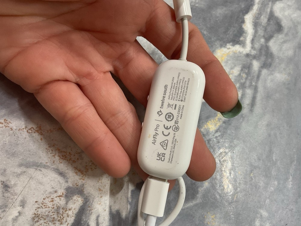 Twelve South AirFly Duo Wireless Transmitter - White Bluetooth