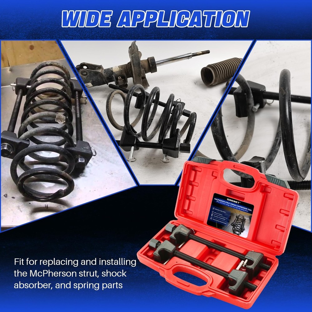 DASBET Macpherson Strut Spring Compressor Tool Kit 2PCS Coil Spring Compresso...