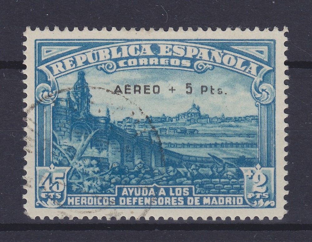SPAIN 1938, Mi 711, USED, SIGNED