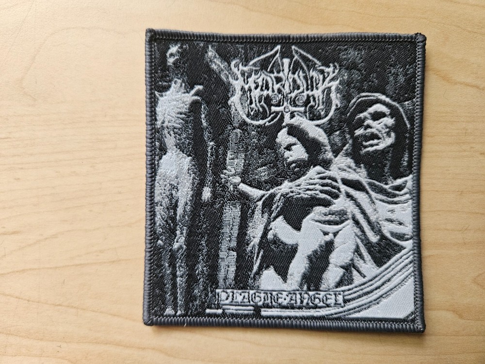 MARDUK, SEW ON BLACK BORDER WOVEN PATCH