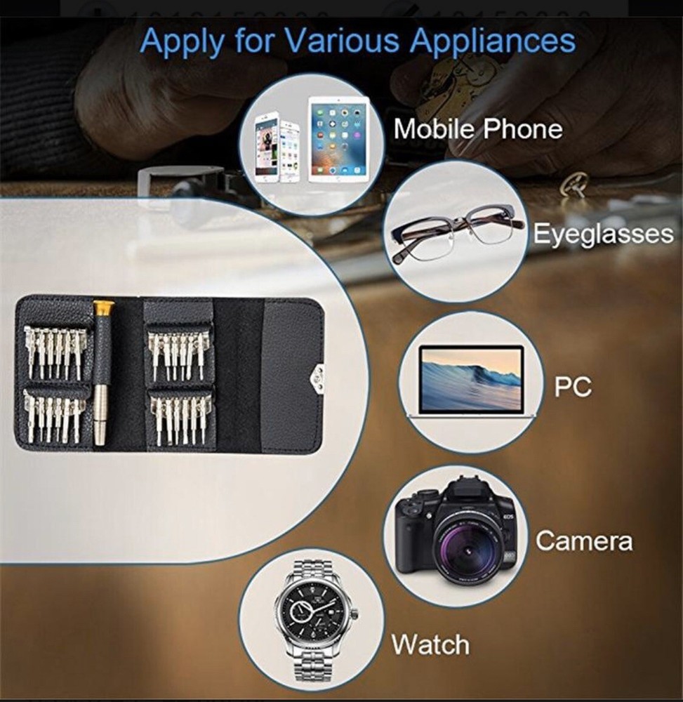 Pro Super 25 IN 1 Screw Driver Laptops Manual Tool Set Kit For iPhone Computer