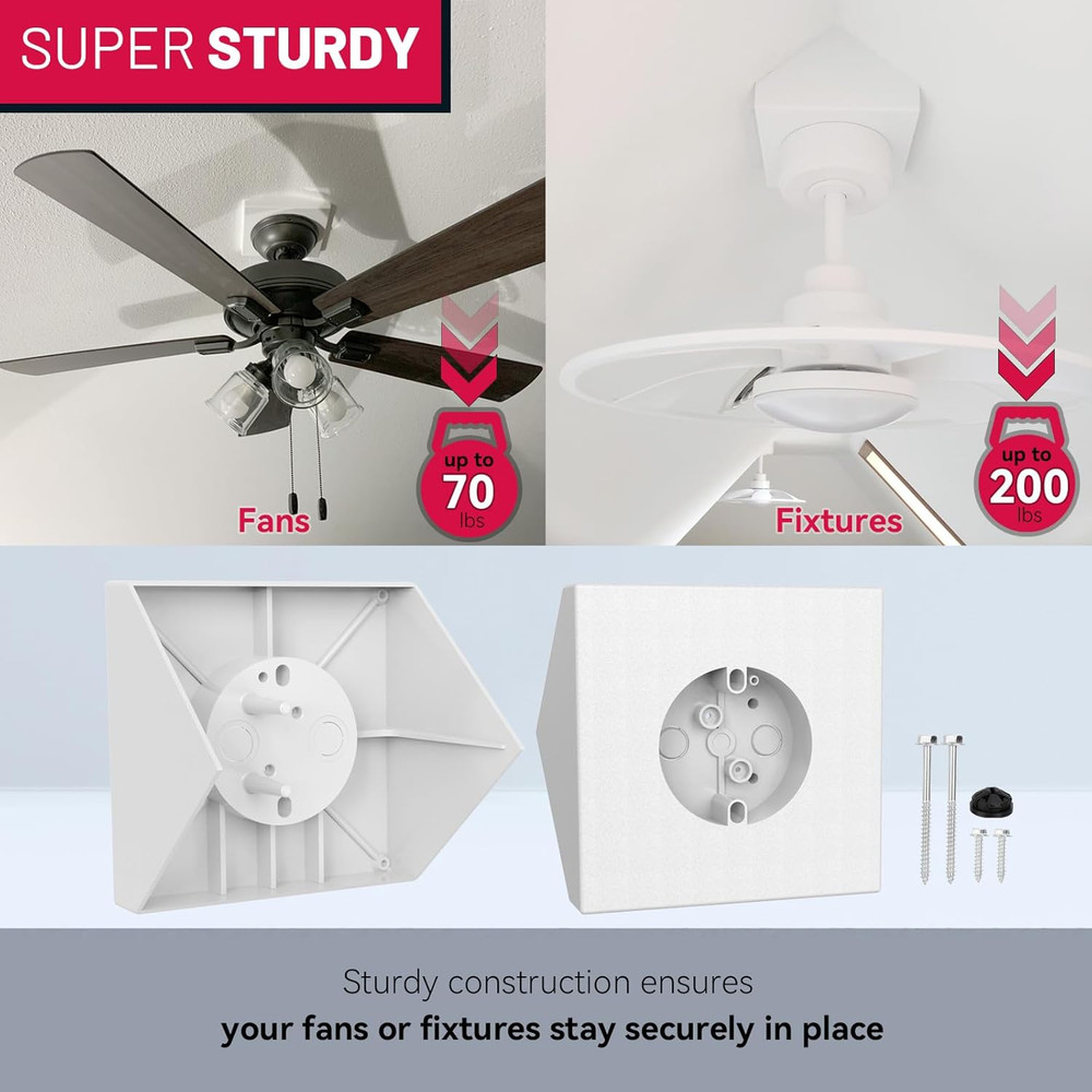 Ceiling Fan Angle Mount FB900-1 Cathedral Ceiling Fan Box Ceiling Fan Mounting