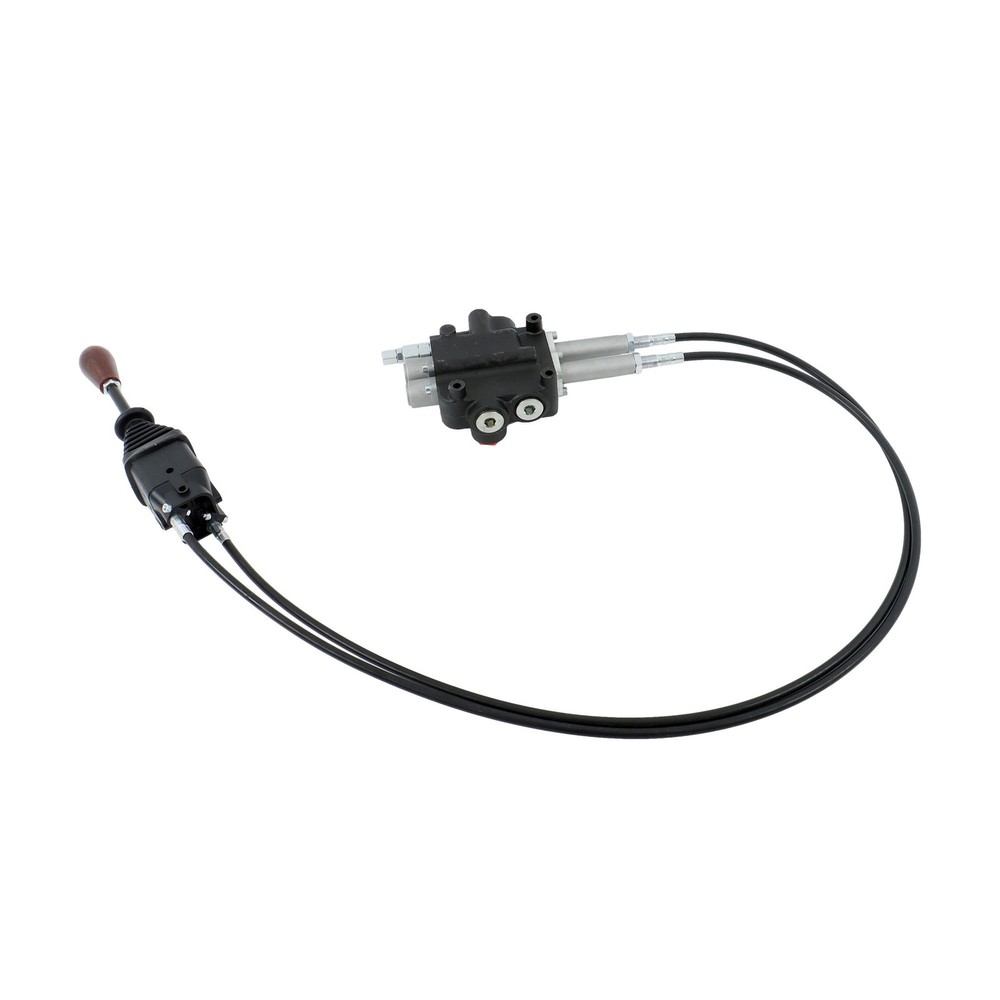 2 Spool Remote Control Valve 80LPM Hydraulic Kit w/Joystick 4.9ft Cables