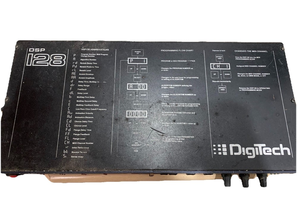 DigiTech DSP 128 Digital Multi-Effects Processor Rack Mount Reverb Delay MIDI