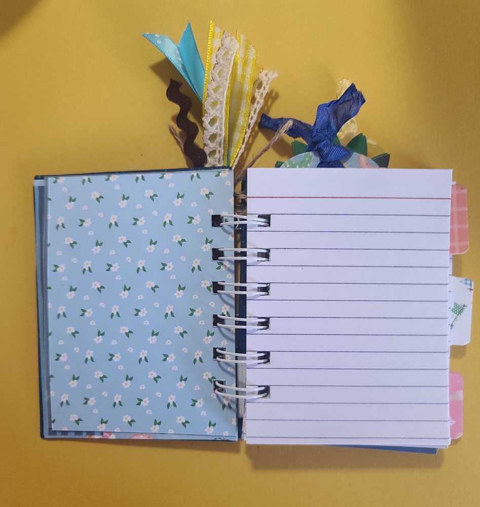 Little cinched journal notebook, handmade