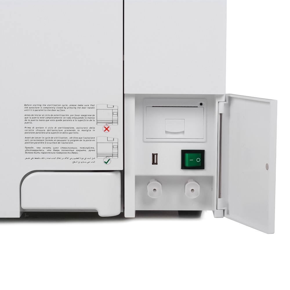 18L Class B Fully Automatic Autoclave 3 Times Vacuum Steam Sterilizer Printer US
