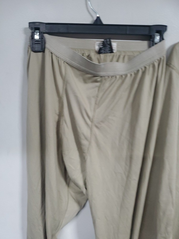 Medium Regular level 1 Silk Thermal Tan Pants & Top Set Sand Tan