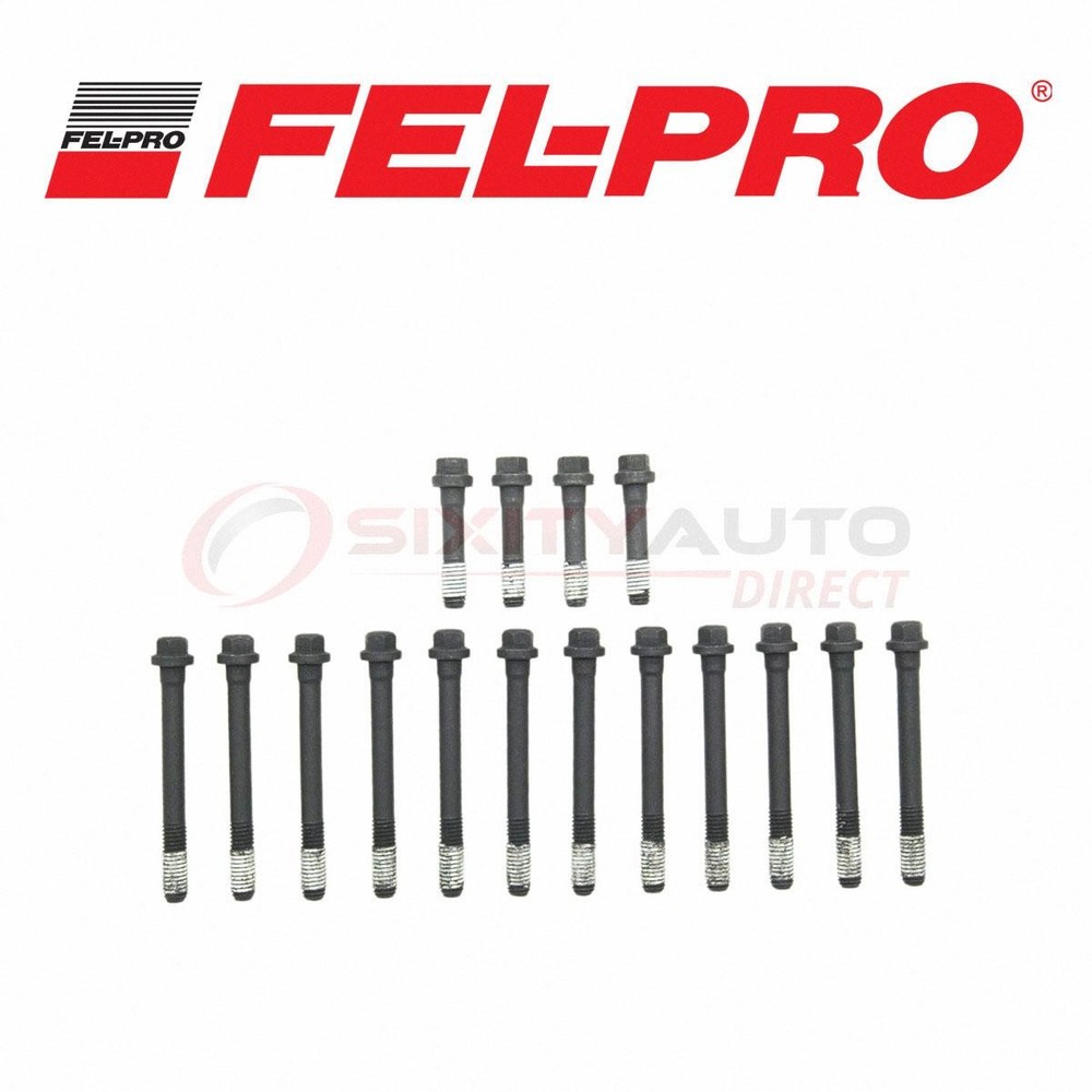 Fel-Pro Cylinder Head Bolt Set for 1989 Chevrolet R2500 7.4L V8 - Engine cc