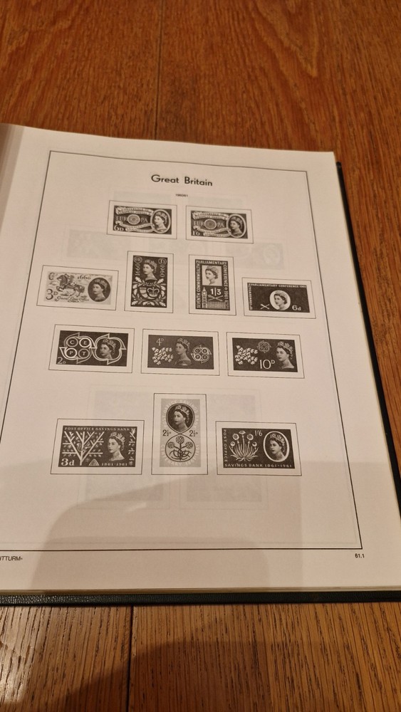 Great Britain Light House 1837-1986 Illustrated Stamp Album Pages. See details