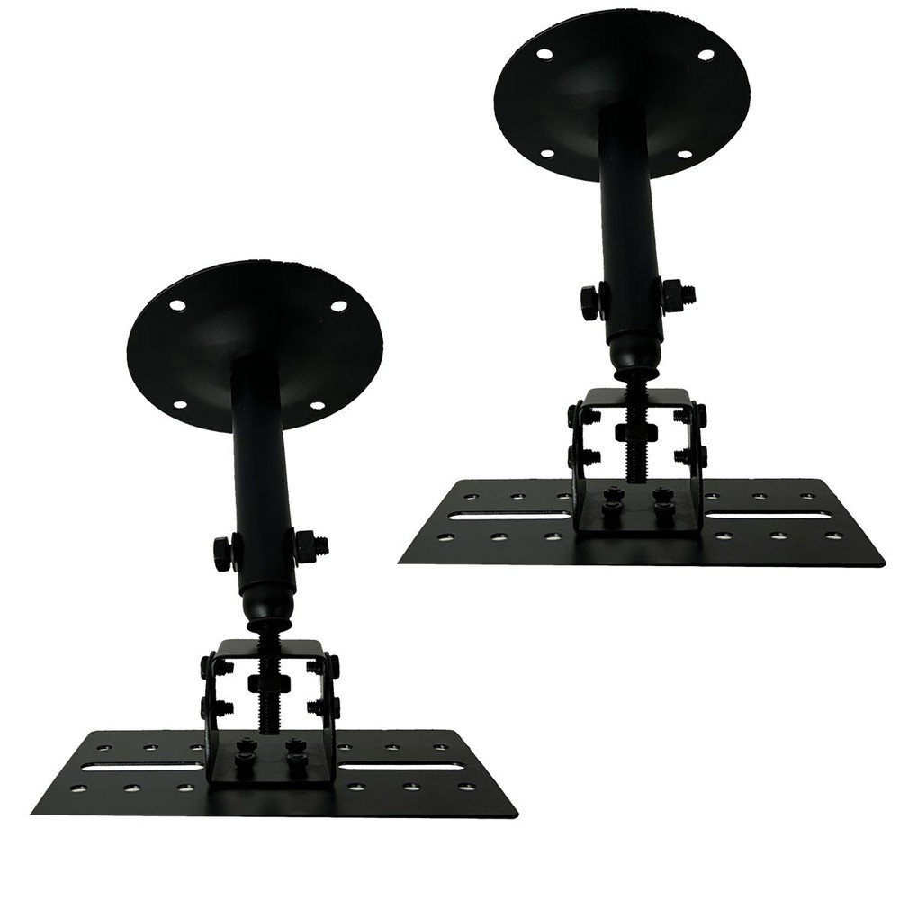 Pair Universal Ceiling PA Speaker Stand Brackets Safe Distance Adjustment mounts