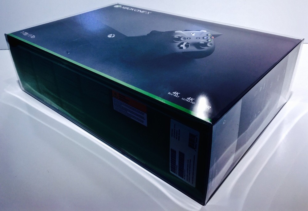 1 Console Box Protector For XBOX ONE X Console Boxes Clear Custom Display Case