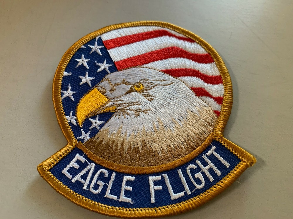 Eagle Flight Patch, military patch, eagle patch, flag patch, NEW military patch