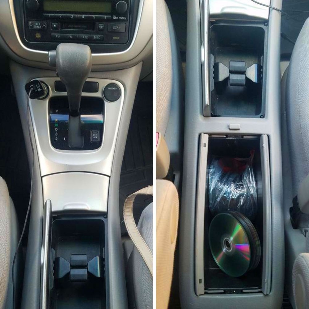For HIGHLANDER 2002-2007 TOYOTA Console Center Holder Cup Divider Black Insert