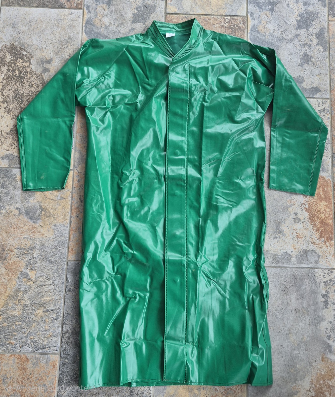 Neese Chem Shield 96 Series Protective Green Coat Adult Large PVC On Polyester