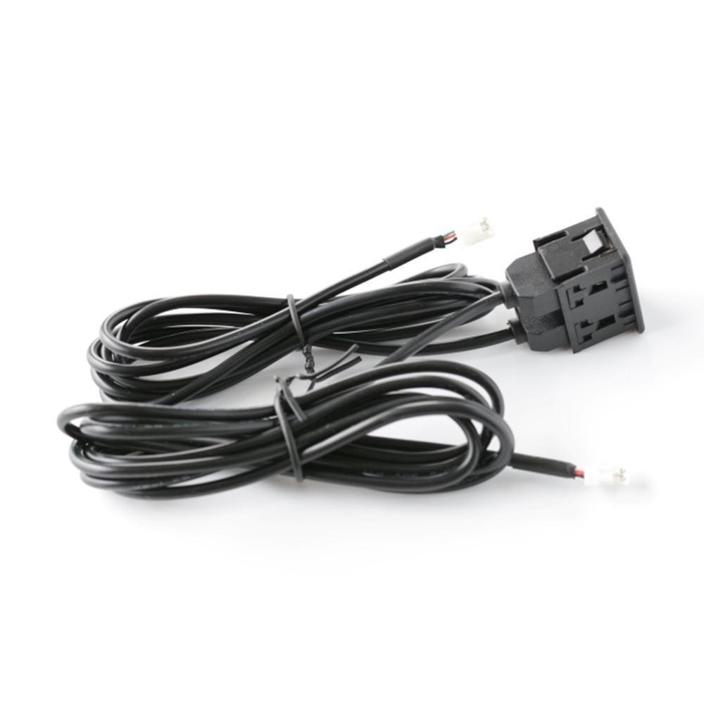 Practical Car USB+TYPE C Socket with 145cm Extension Cable for Dash Mount