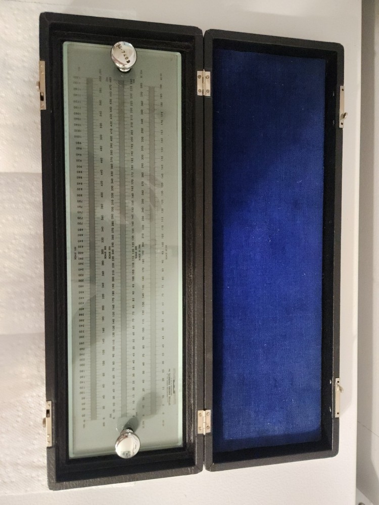 Optical Gaging Products Multi Scale Glass Rule