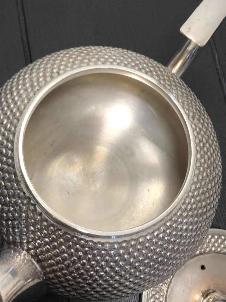 Vintage Silver Plated Tea Pot With Handle Made in India