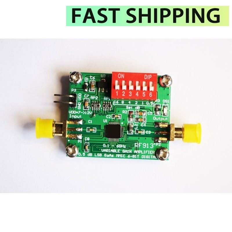 RF913 0.1G-6GHz RF Attenuator Module Radio Accessory w/ Amplification Function-