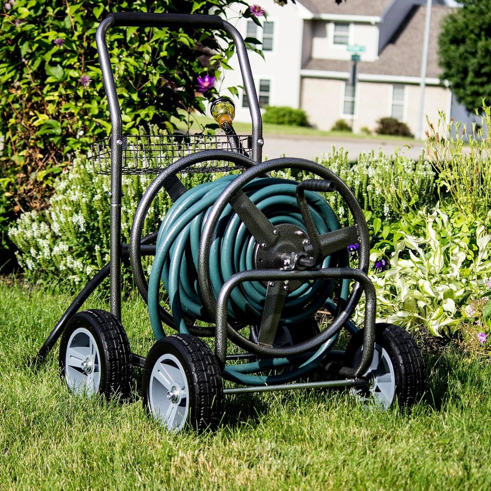 Hose Cart with Wheels 250FT Capacity
