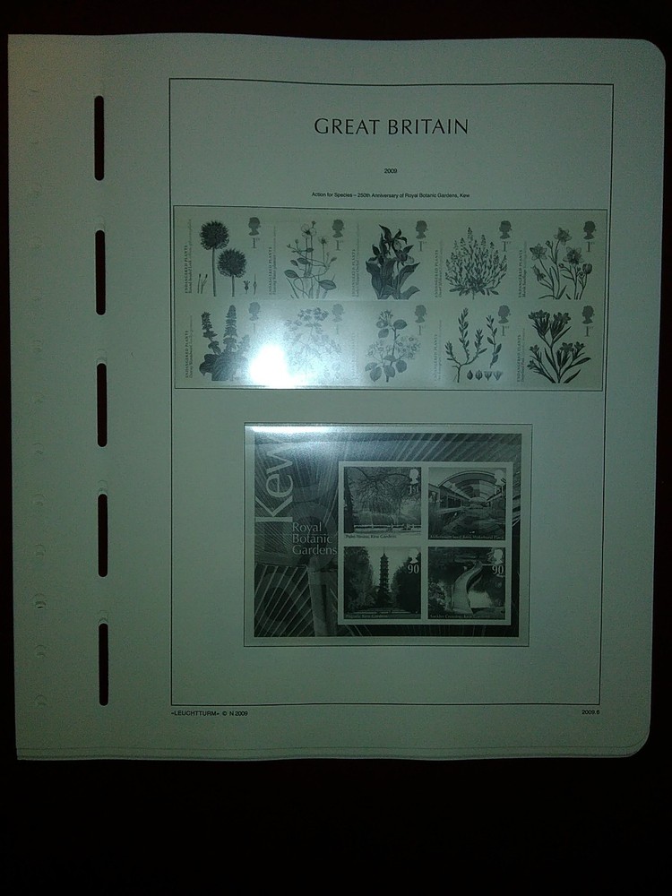 LIGHTHOUSE Commemorative Hingeless album pages Great Britain 2009 Used Ref 2009