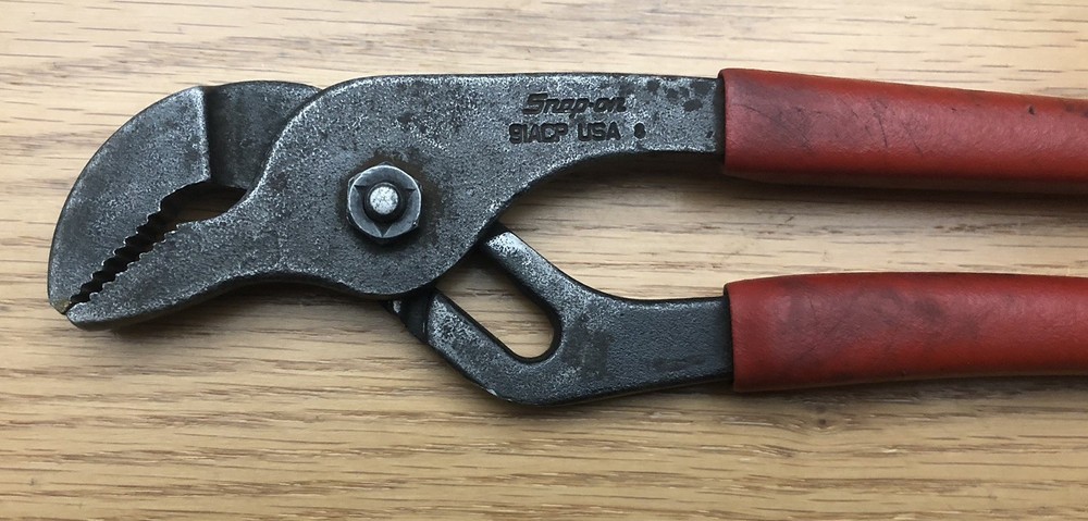 Snap-On Tools 91ACP 9" Adjustable Joint Interlocking Channel Pliers USA