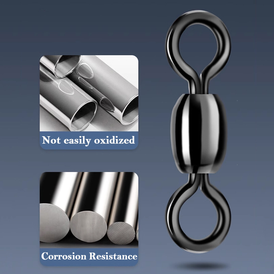 Heavy Crane Swivels 50~200Pcs Swivels Fishing Tackle Fishing Line Hook Connector