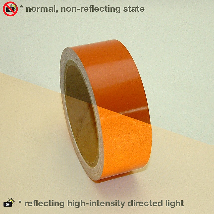 JVCC Engineering Grade Reflective Tape (REF-7): 1-1/2 in. x 30 ft. (Orange)