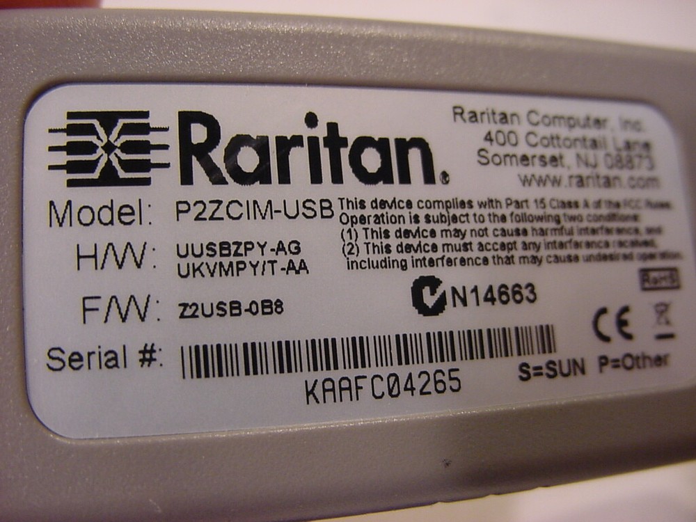 RARITAN P2ZCIM-USB USB KVM CABLE